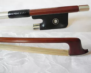 High class IPE wood viola bow ebony frog abalone parisan eye stiff fiddle arch - Picture 1 of 5