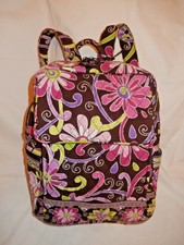 vera bradley purple punch rolling luggage