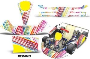 Kit de gráficos de carreras de karts calcomanía pegatina para KG Kid Baby Krypton REWIND - Imagen 1 de 3
