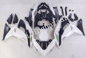 Fit for Ninja 650 ER 6F 2017-2019 Pearl White Black ABS Injection Fairing Kit - Picture 1 of 8