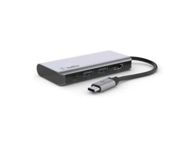 Belkin USB C Hub, 4-in-1 Multi-Port Laptop Dock with 4K HDMI, USB C Docking Stat - Image 1 of 4