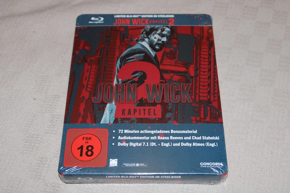 John Wick 2 Blu Ray Steelbook Siehe Foto
