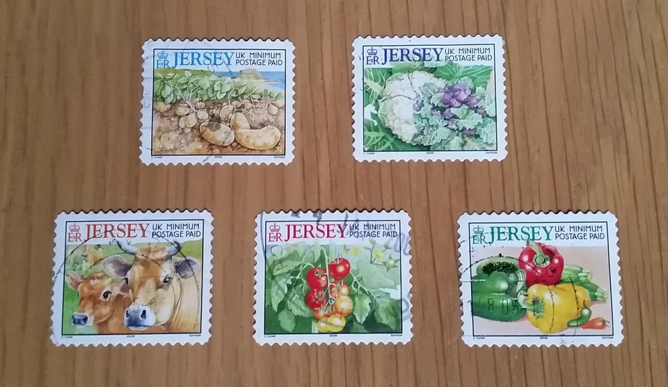 Complete Jersey used stamp set: 2001/3 Agricultural Products - Image 1 of 1