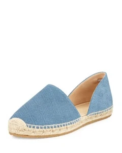 Alpargatas Jimmy Choo Dreya Denim Cuero d'Orsay TALLA UK 6,5 Euro 39,5 nuevas en caja - Imagen 1 de 7
