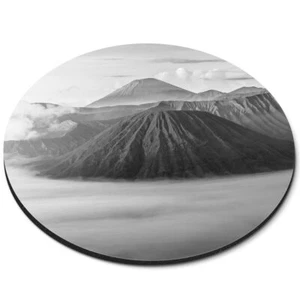 Runde Mausmatte (bw) - Mount Bromo Indonesien Vulkan Berg #40775 - Bild 1 von 8