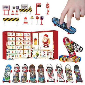 Weihnachts -Countdown -Kalender Mini Sport Finger Skateboard Adventskalender 24 - Bild 1 von 8