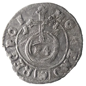 1615 POLTORAK Polker 1/24 thaler SILVER Coin 3/2 GROSCH Poland Sigismund Vasa - Picture 1 of 4