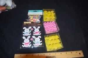 Easter Crafts Eggs Chicks Bunny Stickers Lot D - Picture 1 of 4