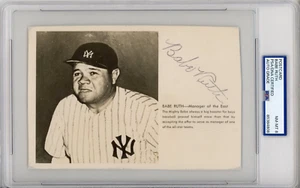BABE RUTH * Signed Postcard * Auto Autograph * PSA/DNA 8 - Picture 1 of 2