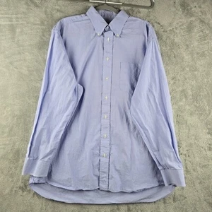 Vintage Gitman Bros Button Shirt Mens 3XL Blue Pinpoint Oxford Cotton USA Made - Picture 1 of 10