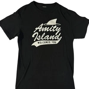 Jaws Amity Island Welcomes You Horror Movie T Shirt Small - Picture 1 of 3