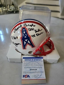 Robert Brazile Autographed/Signed Mini Helmet PSA/DNA COA Houston Oilers A - Picture 1 of 9