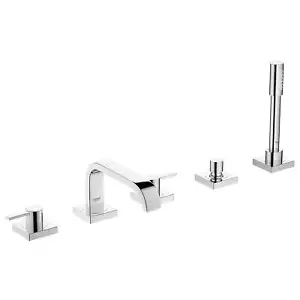 GROHE 25097000 ALLURE FÜNFLOCH BADEWANNENARMATUR MIT HANDBRAUSE CHROM - Bild 1 von 9