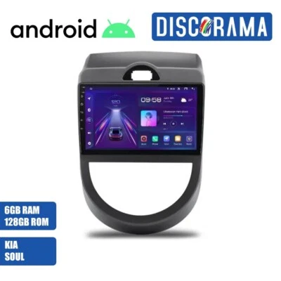 AUTORADIO ANDROID 6/128GB KIA SOUL 2008-2013 STEREO AUTO TOUCH 9" WIFI NAVI GPS - Immagine 1 di 4