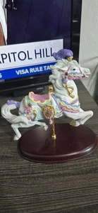 Vintage 1990 Lennox Carousel Charger Horse beautiful horse lovely details  - Picture 1 of 12