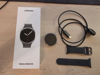 Samsung Galaxy Watch 8 40mm Graphite Silicone Band - Image 1 of 3