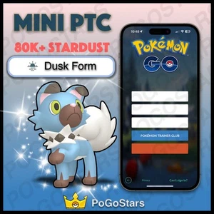 Pokémon PTC Go - Shiny Rockruff Dusk Form - 80K✨Descripción✨ - Imagen 1 de 1