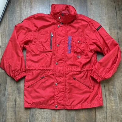 Vintage Descente Jacket Mens Large Red Nylon Poly Outdoor Ski Winter Coat 90s - Image 1 of 4
