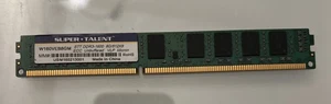 SuperTalent 8GB W160VEB8GM DDR3 PC3-12800E 1600MHz ECC Unbuffered VLP MICRON - Picture 1 of 3