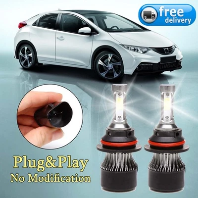 2x 9004 HB1 1400W LED Headlight Bulb KIT Hi-Lo Beam Bulbs Replace XENON HID Foto 1 de 4