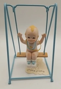 Vintage Lefton Kewpie Puppe Figur "Amor auf Metallschaukel" - Bild 1 von 9