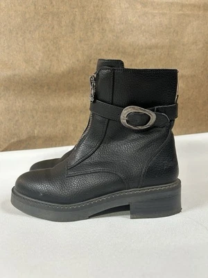 Bota para mujer Blowfish Malibu Vozlyn, talla 7, negra, cremallera, vegana Foto 1 de 4