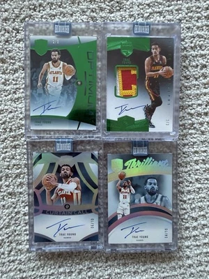 TRAE YOUNG 2024-25 Panini Eminence GAME USED Patch Auto SSP /3 /10 CARD LOT 🔥 - Image 1 of 4