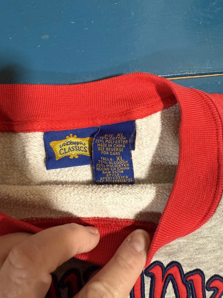 Sudadera De Colección Disney Grumpy Cuello Redondo XL Gris Bordada Años 90 Jerry Leigh Foto 1 de 1