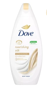 Dove Nourishing Silk Skin Natural Body Wash 500ml | New Vegan Formula - Picture 1 of 3