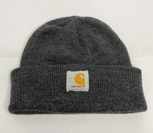 Carhartt Beanie Hat Gray One Size Acrylic Knit - Picture 1 of 2