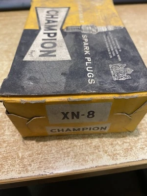 Champion XN8 Spark Plugs Box of 10 New Old Stock Vintage Antique - Image 1 of 4