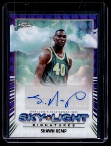 2025-26 Topps Chrome Geometric Purple Shawn Kemp Auto Seattle SuperSonics - Bild 1 von 2