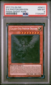 Yugioh Galaxy-Eyes Photon Dragon PHSW-EN011 Ghost Rare PSA 8 - Picture 1 of 2