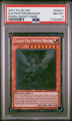 Yugioh Galaxy-Eyes Photon Dragon PHSW-EN011 Ghost Rare PSA 8 - Image 1 of 2