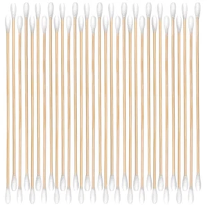 400 Tips! 200ct 6 Inch Double-Ended Long Cotton Swabs with Strong Bamboo Stic... - Picture 1 of 7