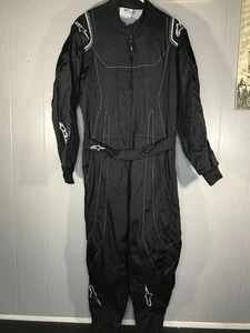 Alpinestars KMX-9 Black Motorcycle Road Bike Racing Kart Suit - Size 52 EU - Bild 1 von 7