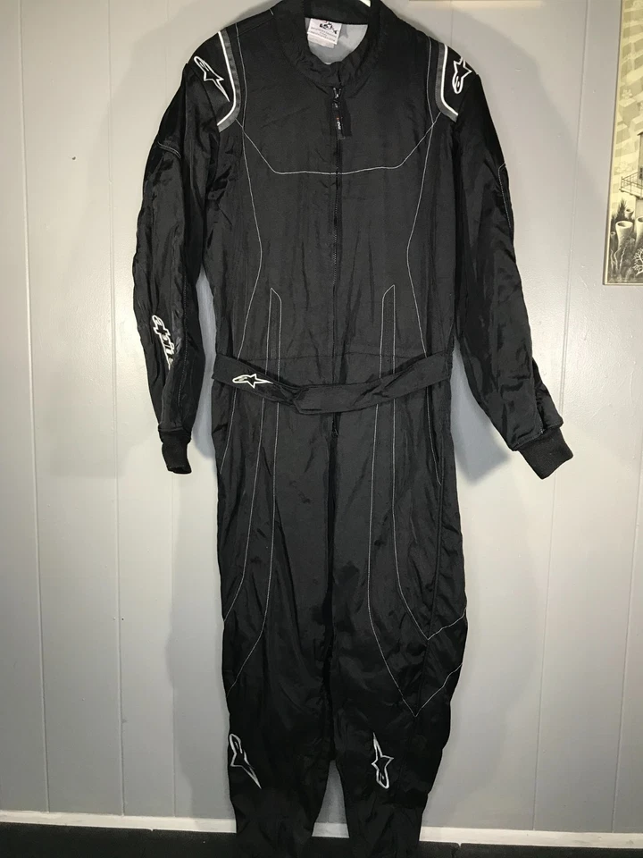 Traje Alpinestars KMX-9 Negro Motocicleta Bicicleta de Carretera Carreras Kart - Talla 52 EU Foto 1 de 4