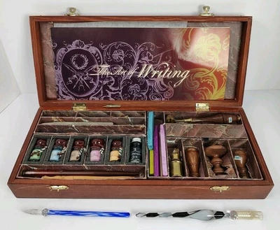 The Art of Writing Calligraphy Set Wooden Box  - Image 1 of 4