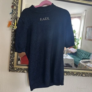 KARL LAGERFELD Women's Top S White 100% Cotton Basic - Picture 1 of 5