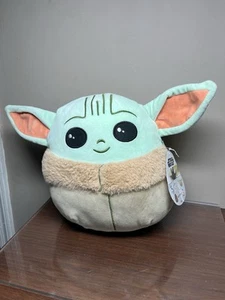 Squishmallows Baby Yoda Star Wars Grogu Mandalorian The Child Plush Toy 10" - Picture 1 of 12