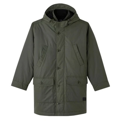 APC Rocky Parka Military Khaki Green Hooded Coat Jacket New With Tags XL $1070 - Image 1 of 4