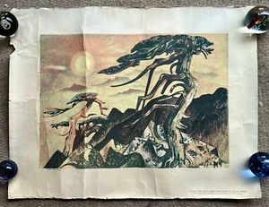 MILLARD SHEETS 1956 MOUNTAIN Original LITHOGRAPH HOME SAVINGS & LOAN ASSOCIATION - Picture 1 of 24