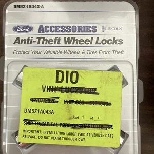 Genuine Ford Wheel Locks - Chrome Plated For Exposed Lugs DM5Z-1A043-A - Picture 1 of 4