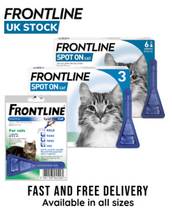 Frontline Spot On Cat Flea Tick Lice Treatment - 1,2,3 & 6 Pipettes AVM-GSL,