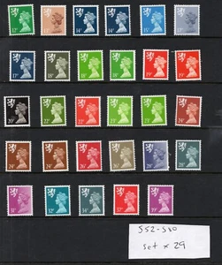 Scotland. S52-S80. Set x 29 values. Fine unmounted mint. - Afbeelding 1 van 1