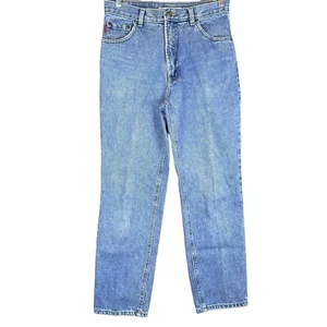 Vintage Bugle Boy Jeans 705 Men’s 30x30 Blue Denim Retro 80s 90s Logo Relaxed - Picture 1 of 11
