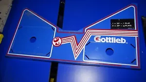 Gottlieb 1980-84 Pinball Machine Playfield Metal Apron Instruction Holder Bowtie - Picture 1 of 2