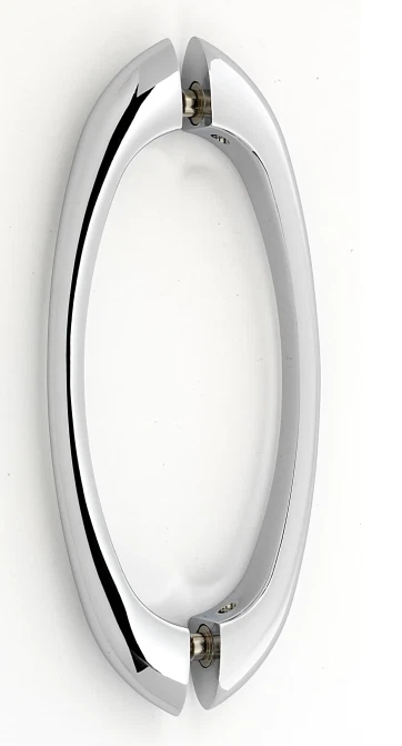 Tiradores de puerta trasera con respaldo Alno Luxury Contemporary de 6" cromo pulido | G855-6-PC Foto 1 de 1