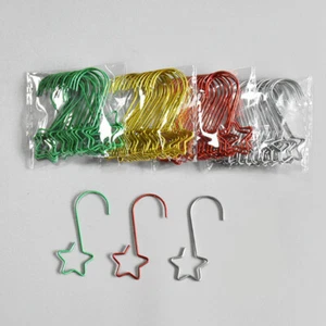 20Pcs Christmas Tree Hooks DIY Hanging Baubles Ball Small Ornaments Metal Hanger - Picture 1 of 23