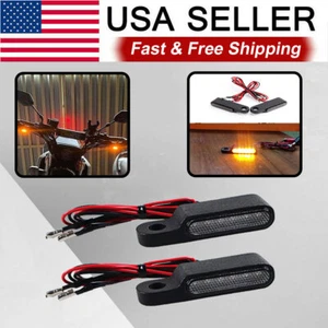 Lámpara intermitente indicadora de luz de señal de giro LED universal de 2 piezas para motocicleta eBike - Imagen 1 de 18